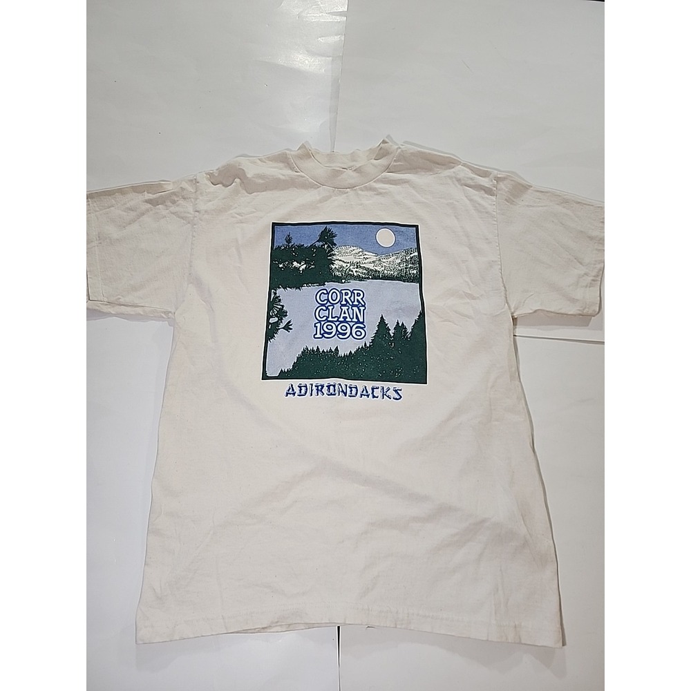 Vintage 1996 ADIRONDACKS MOUNTAINS Murina Tag T-Shirt XL Nature‎ Made In USA
